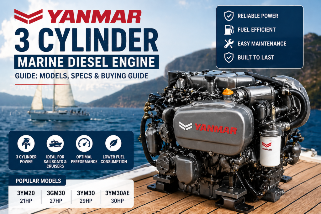 Yanmar 3 Cylinder Marine Diesel Engine