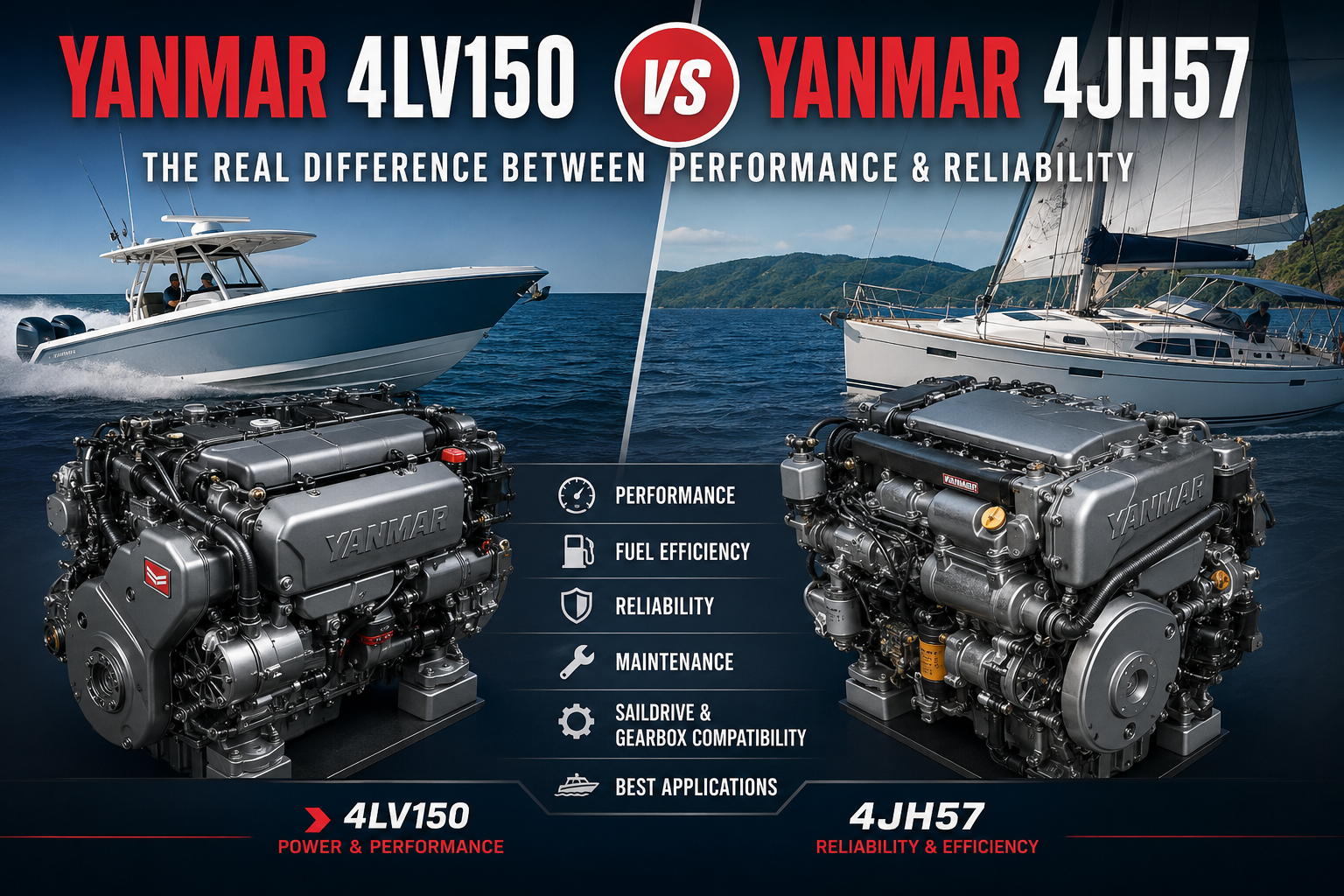 Yanmar 4LV150 vs 4JH57 - The Real Difference Between Performance & Reliability