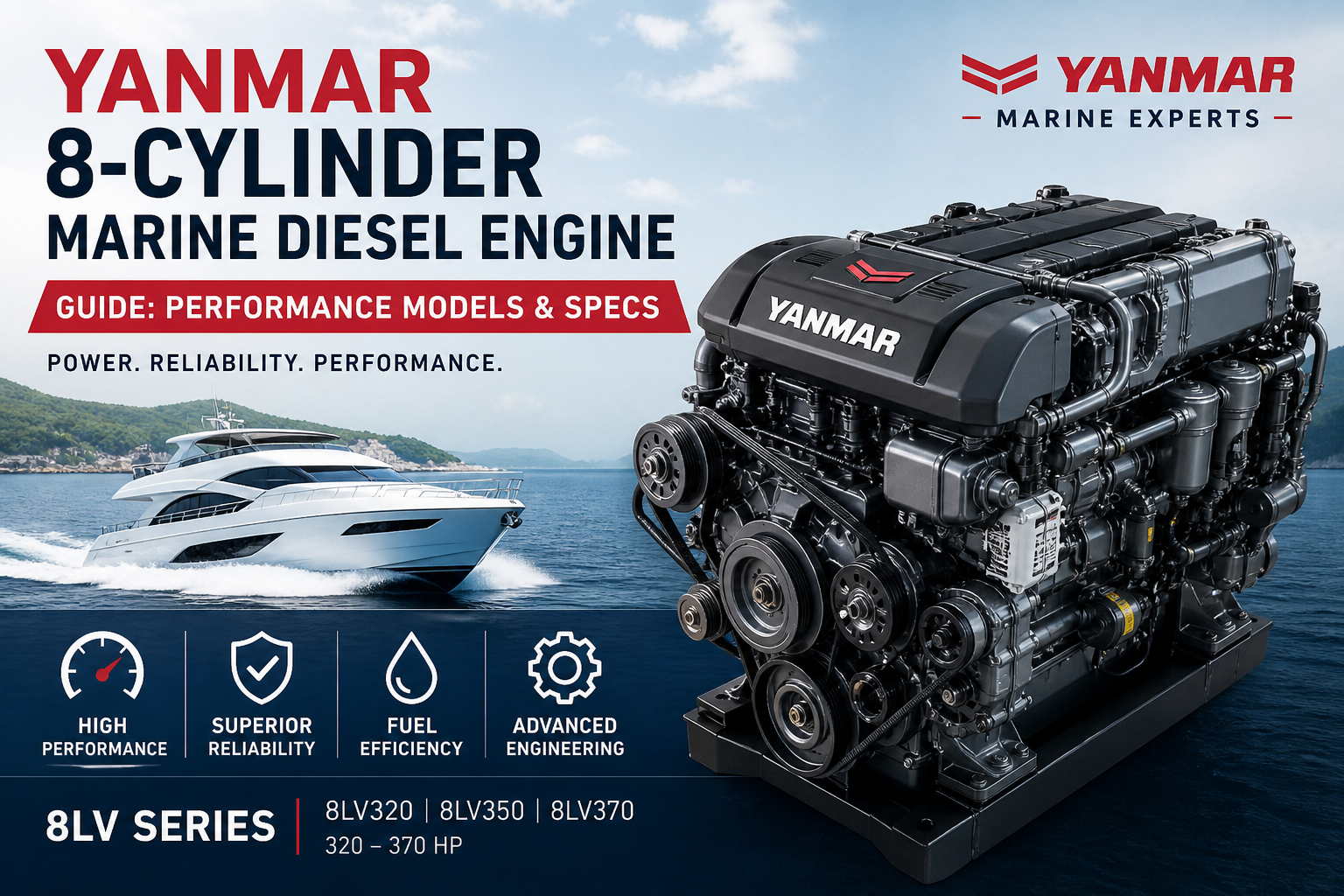 Yanmar 8-Cylinder Marine Diesel Engine